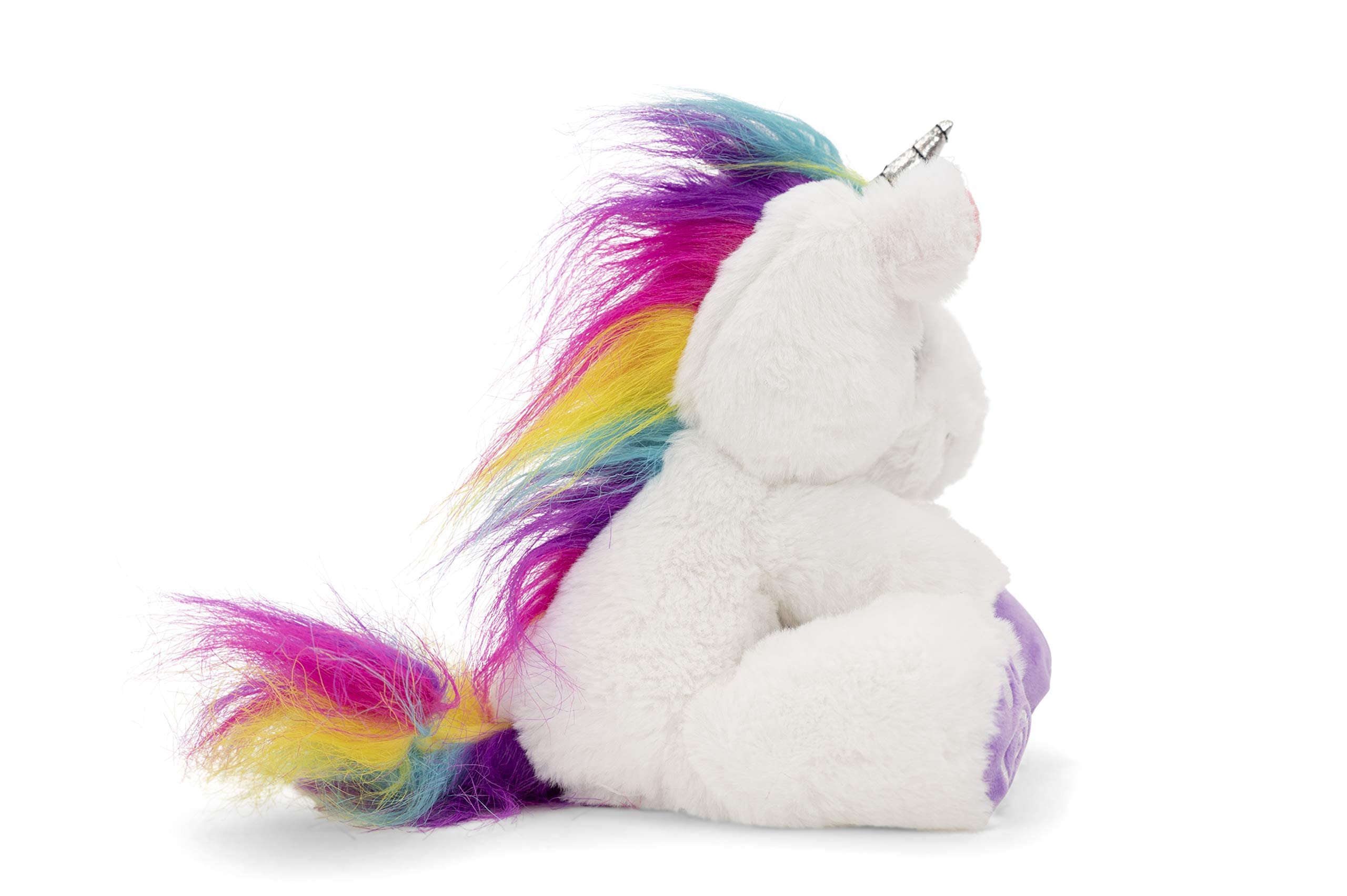 Plushible Poppy unicorn plush is machine washable for easy care