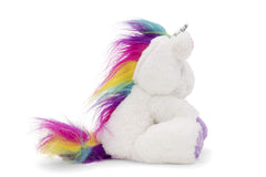 Plushible Poppy unicorn plush is machine washable for easy care