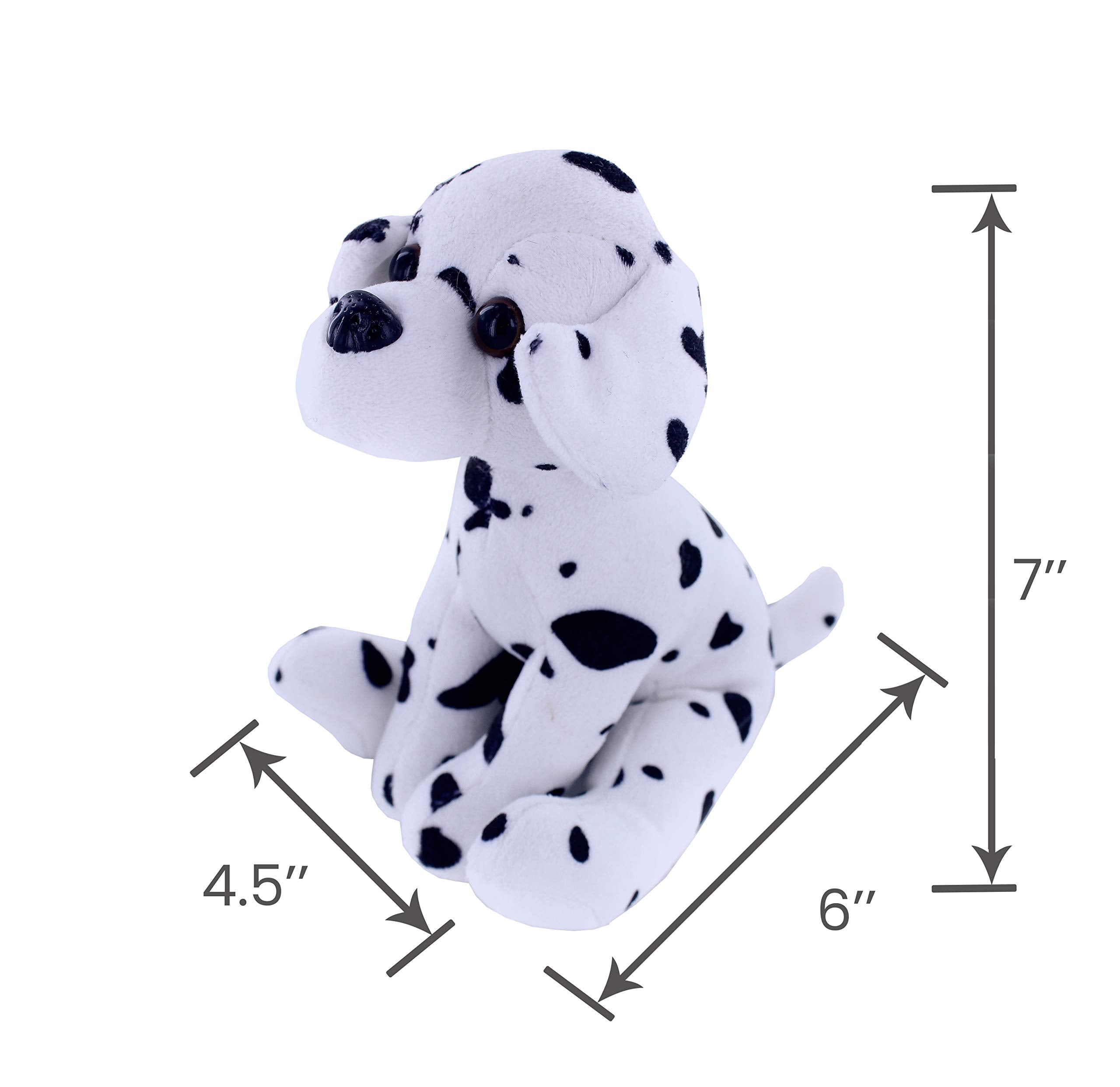 Plushland Pawpal Dalmatian 8-inch side view shows spots and softness