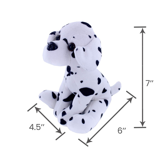 Plushland Pawpal Dalmatian 8-inch side view shows spots and softness