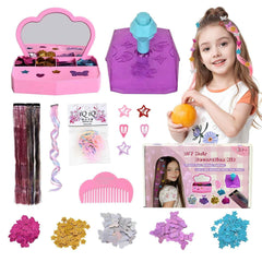 Pluspace Hair Gem Stamper Kit with mirror for easy backstage touch-ups