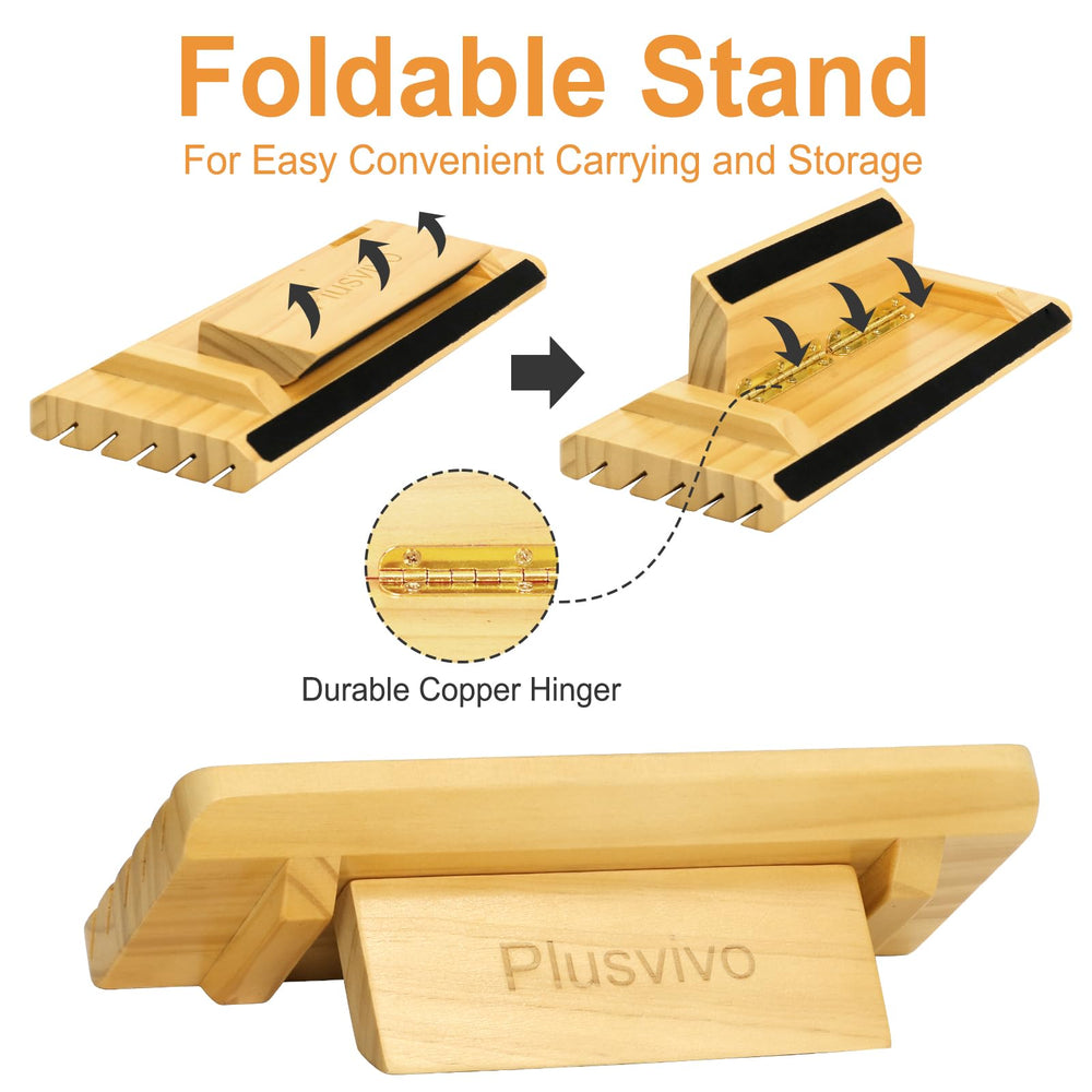 Plusvivo card holders with five slots provide clear visibility for quick choices.