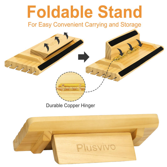 Plusvivo card holders with five slots provide clear visibility for quick choices.