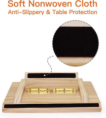 Plusvivo domino racks have soft felt bottom protecting surfaces.