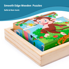 PlusYARD giraffe block puzzle aids color recognition and focus