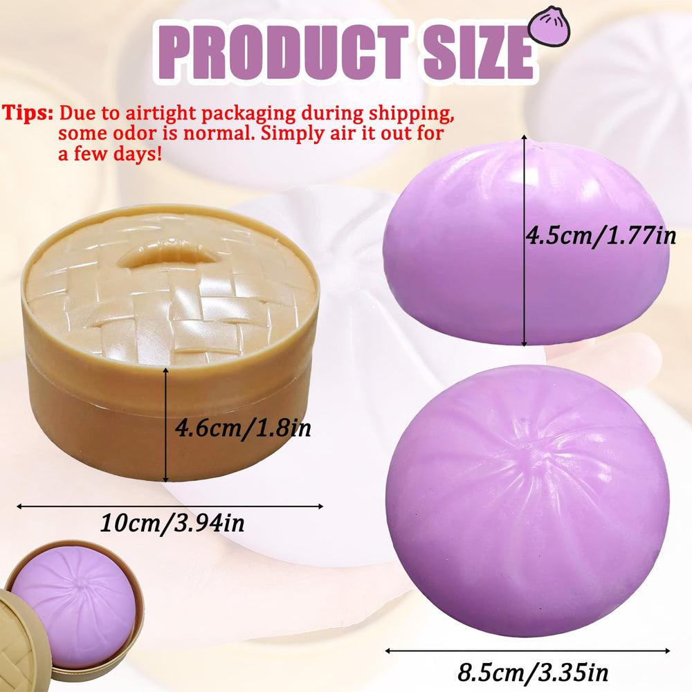 PMDYBY Giant Dumpling Squishy uses safe TPR material for gentle slow rebounds