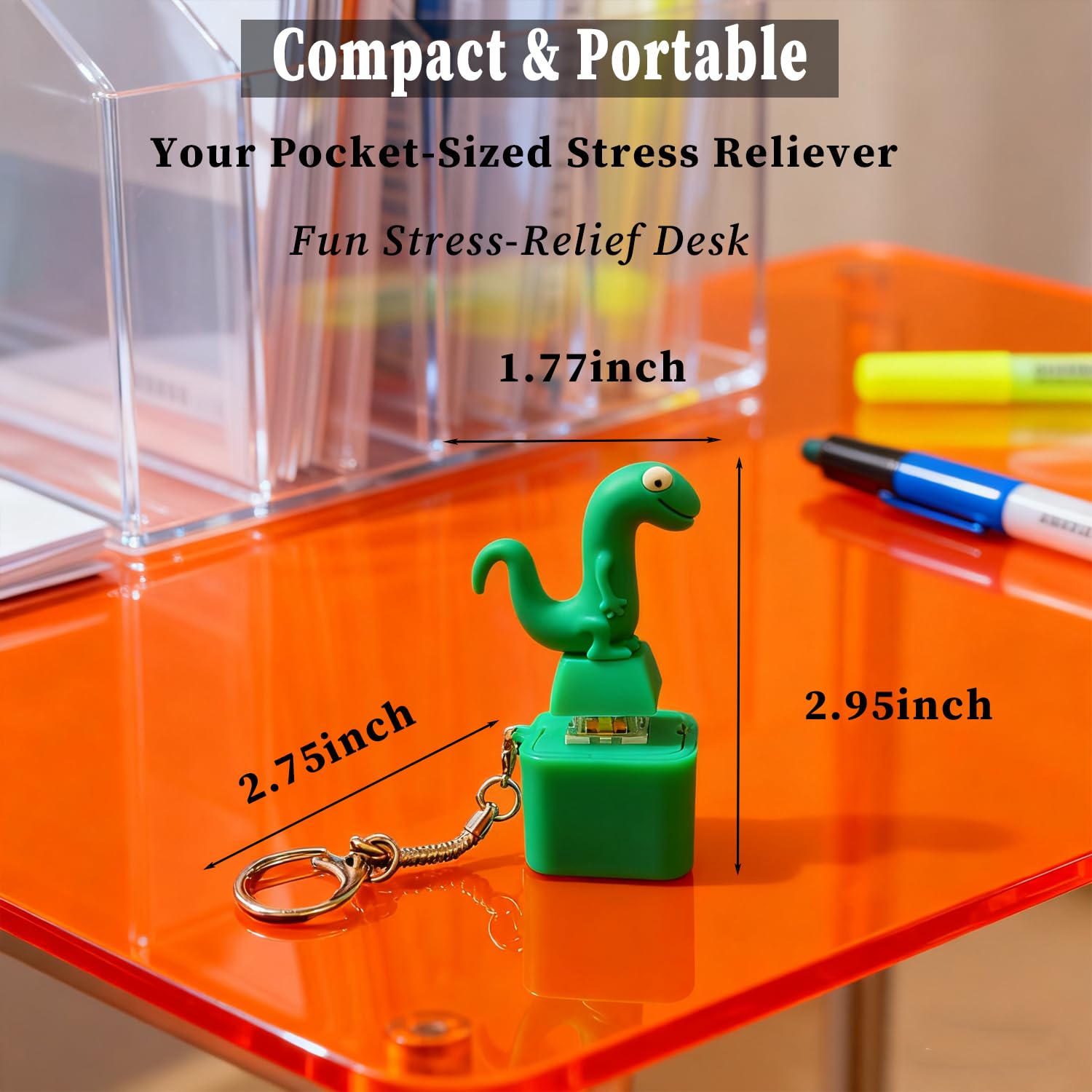 PMDYBY Lizard keychain 2-pack gift-ready for friends or colleagues.