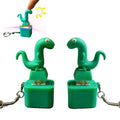 PMDYBY Lizard keychain with colorful lights and sound for portable stress relief.