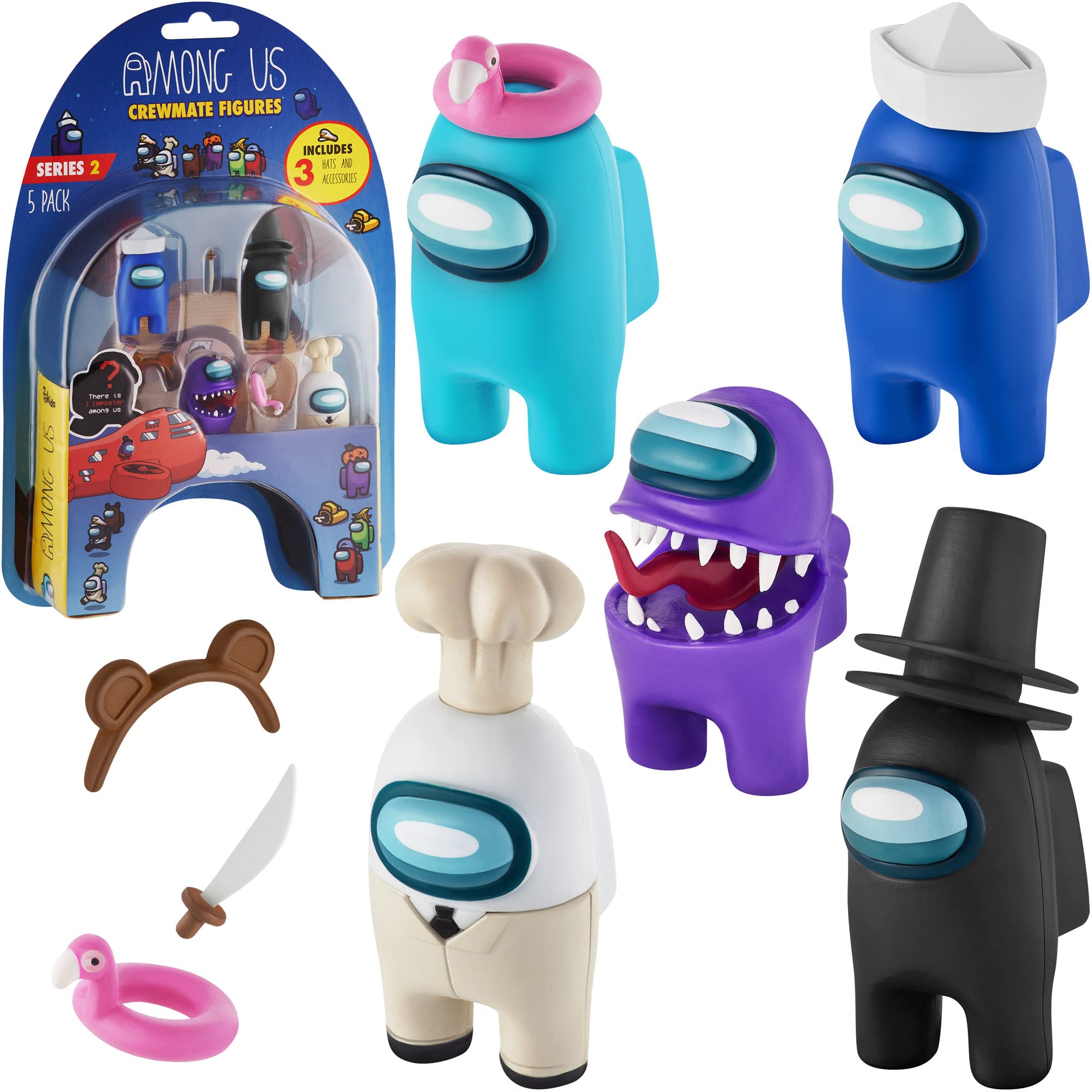 P.M.I. Among Us crewmate play pack featuring five figures for imaginative play