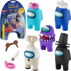P.M.I. Among Us crewmate play pack featuring five figures for imaginative play
