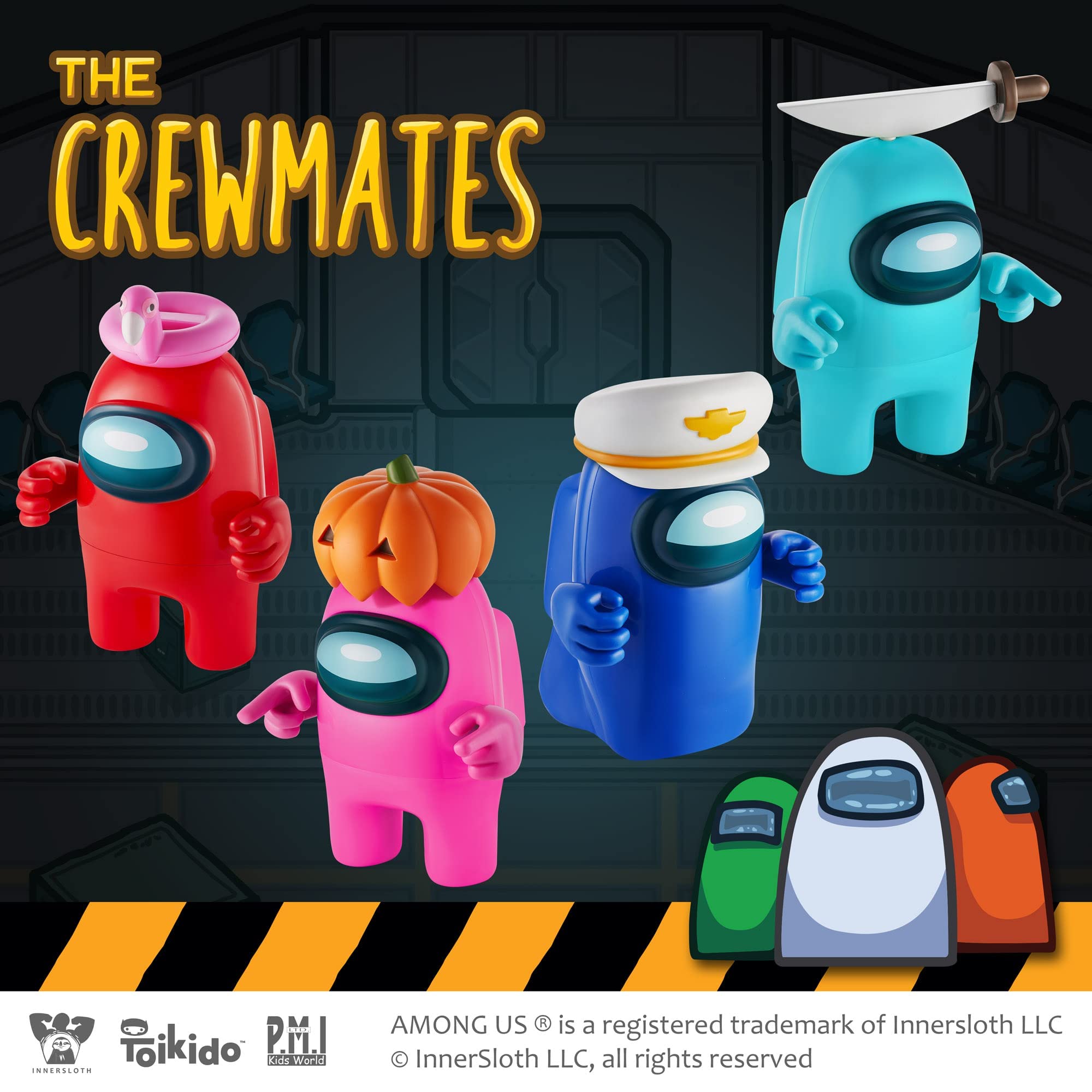 P.M.I. Among Us figure with detachable hats and hands for customization