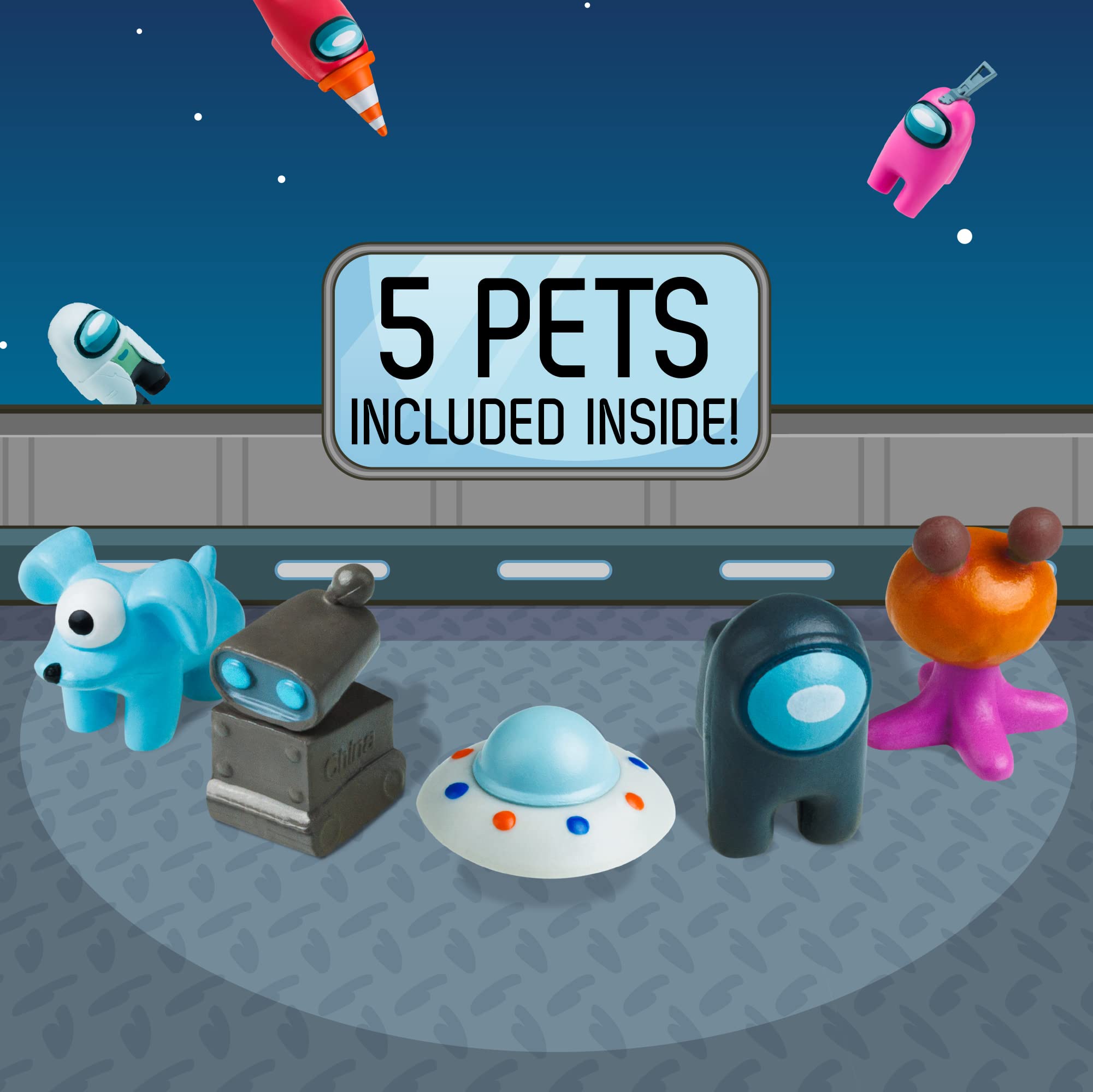 P.M.I. Among Us Series 3 crewmate figure 5 easy to mix with other figures.