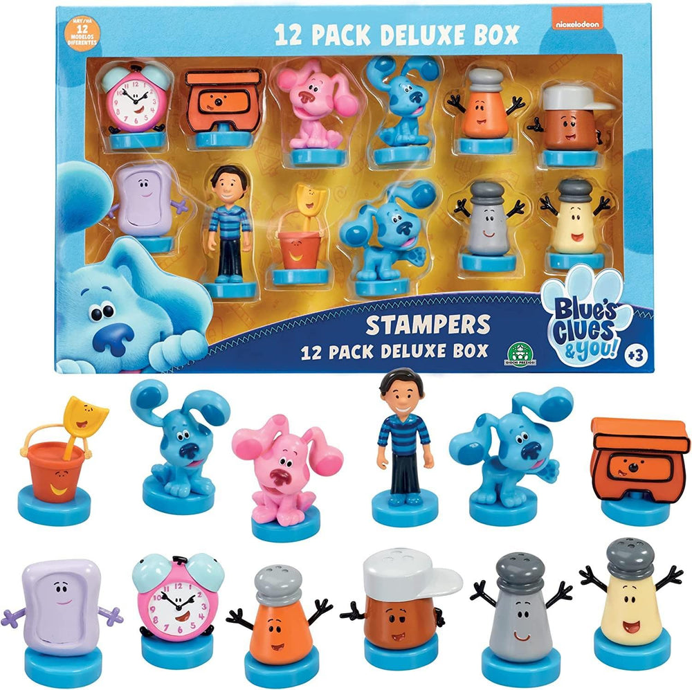 P.M.I. Blue's Clues blue-walking stamp for colorful journaling and crafts.