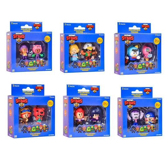 P.M.I. Brawl Stars 2-pack figure detail shot reveals vibrant coloring and precise sculpting