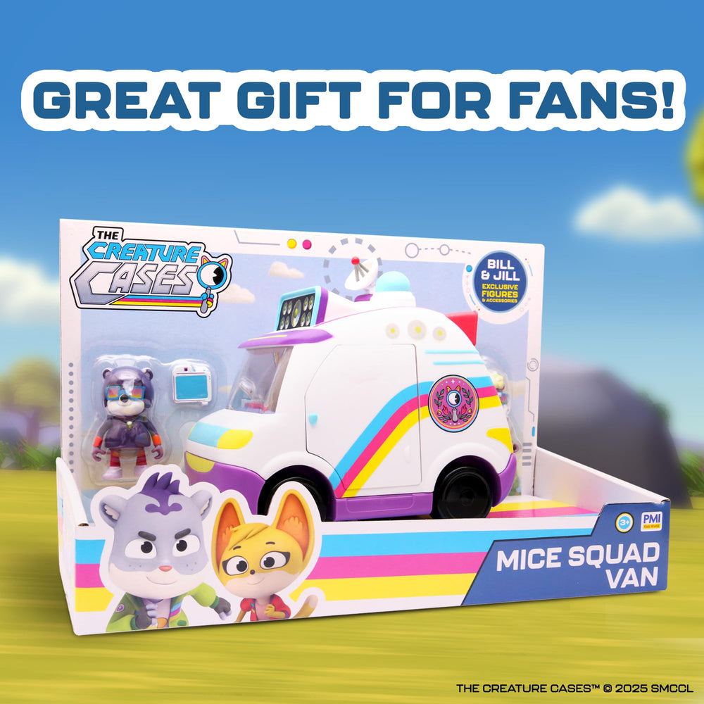 P.M.I. Creature Cases Mice Squad Van compact size fits small hands for easy play