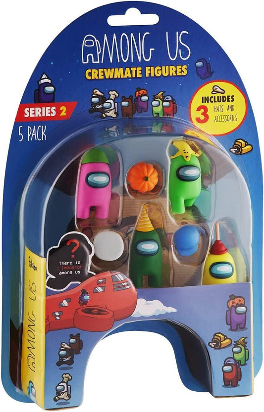P.M.I. Crewmate figures pack hats and accessories showcase varied looks and collectibility.