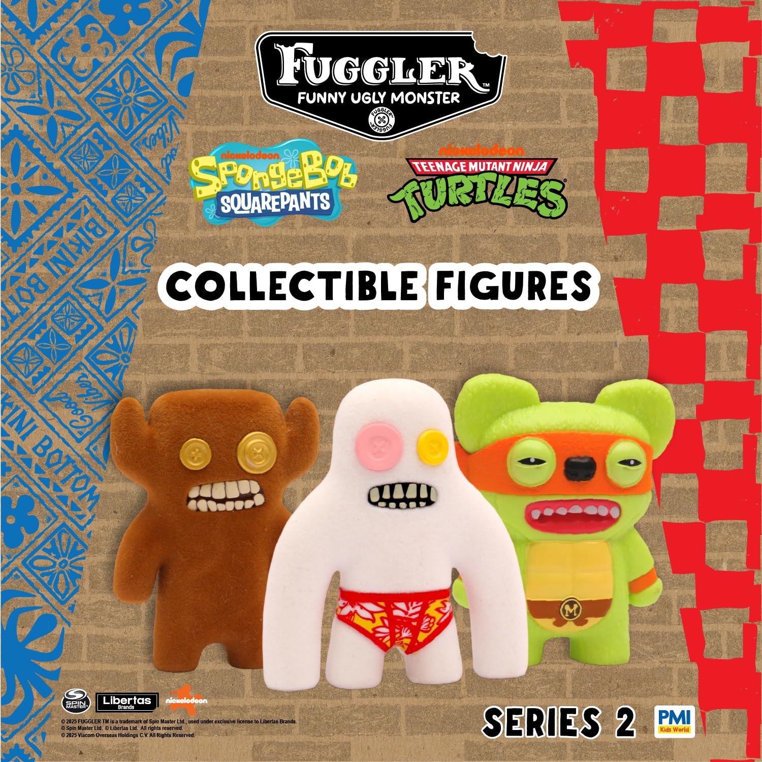 PMI Fuggler Series 2 window packaging close-up highlights ten visible figures for collectors.
