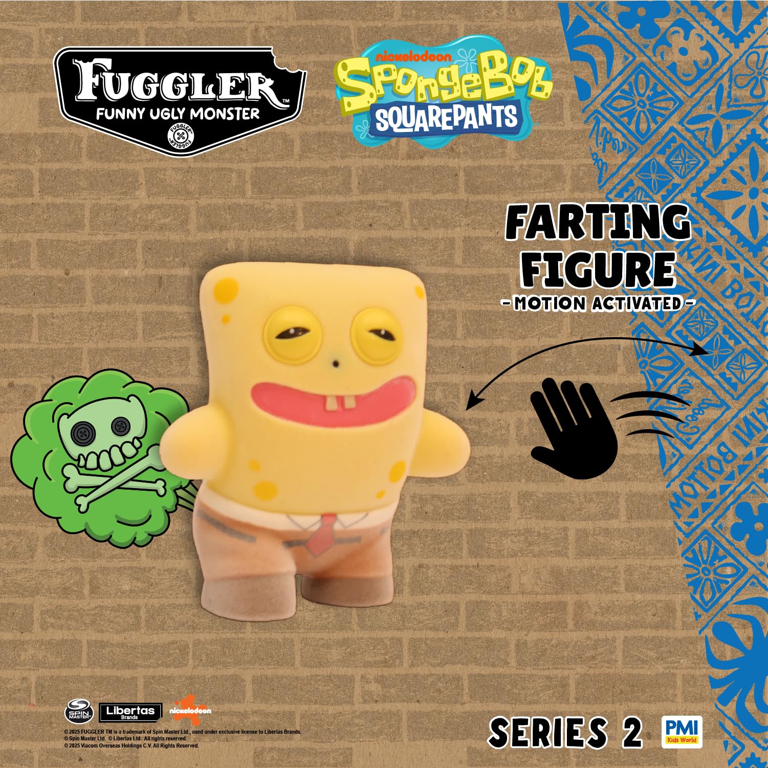PMI Fuggler Series 2 Grin Grin Multi farting figure with dramatic shelf presence.