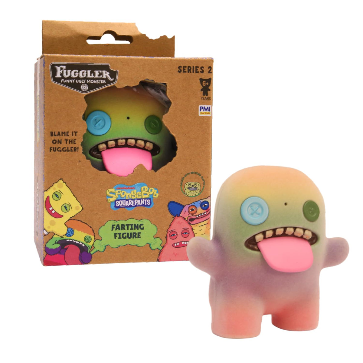 P.M.I. Fuggler Series 2 Grin Grin Multi figure with sensor-activated fart for playful pranks