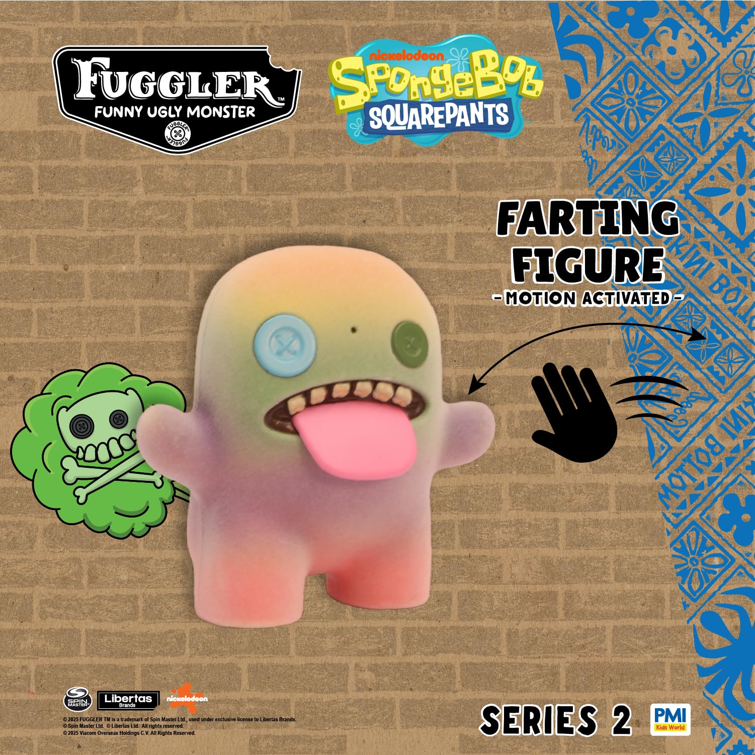 P.M.I. Fuggler Series 2 Misfit-1 figure with eerie expressions and farting sound