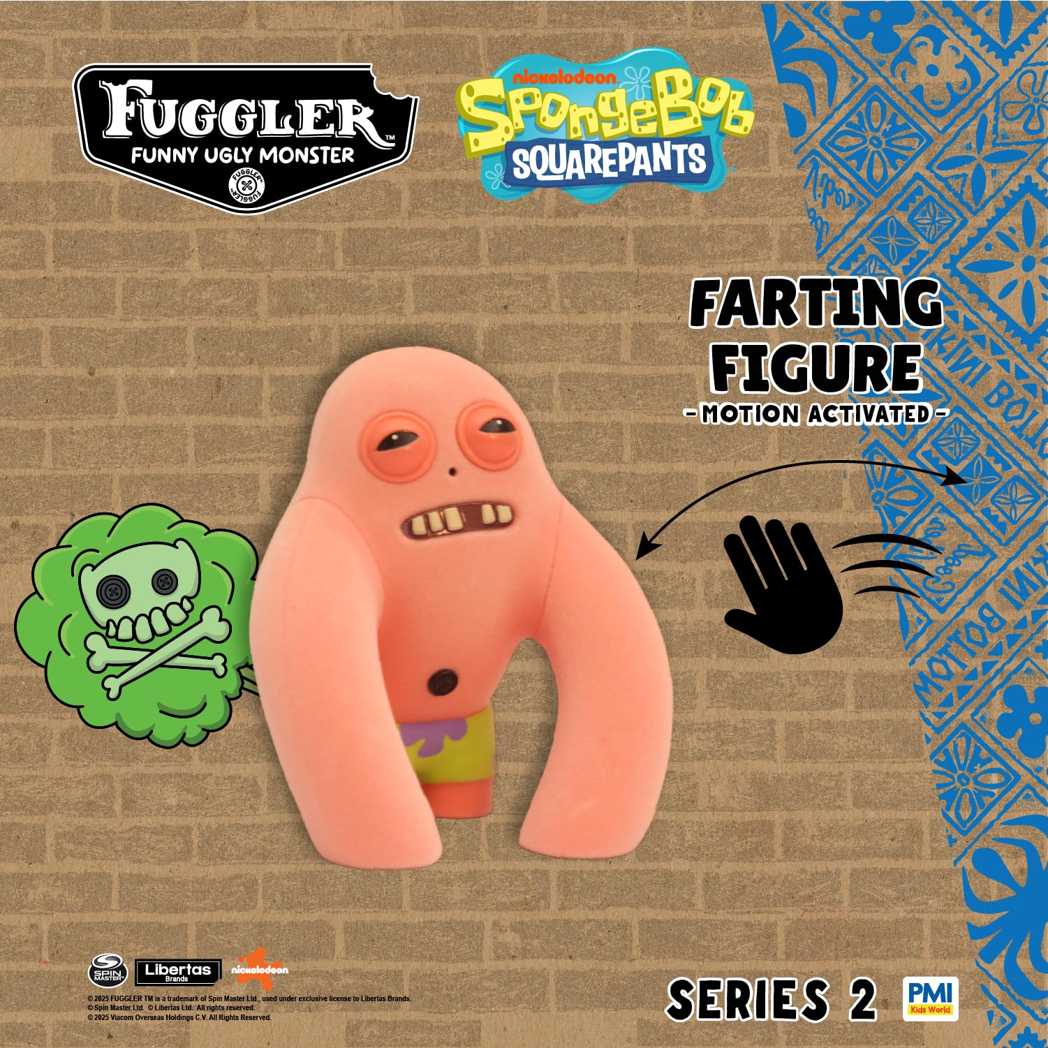 PMI Fuggler Series 2 Grin Grin Multi creepy expression with loud fart.