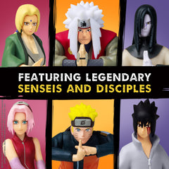 P.M.I. Gaara figure adds distinctive ninja team display.