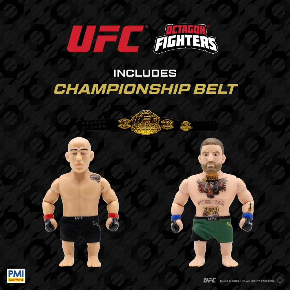 P.M.I. UFC accessories and belt, authentic display option