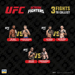 P.M.I. UFC figure pair: McGregor vs Aldo, ideal for display