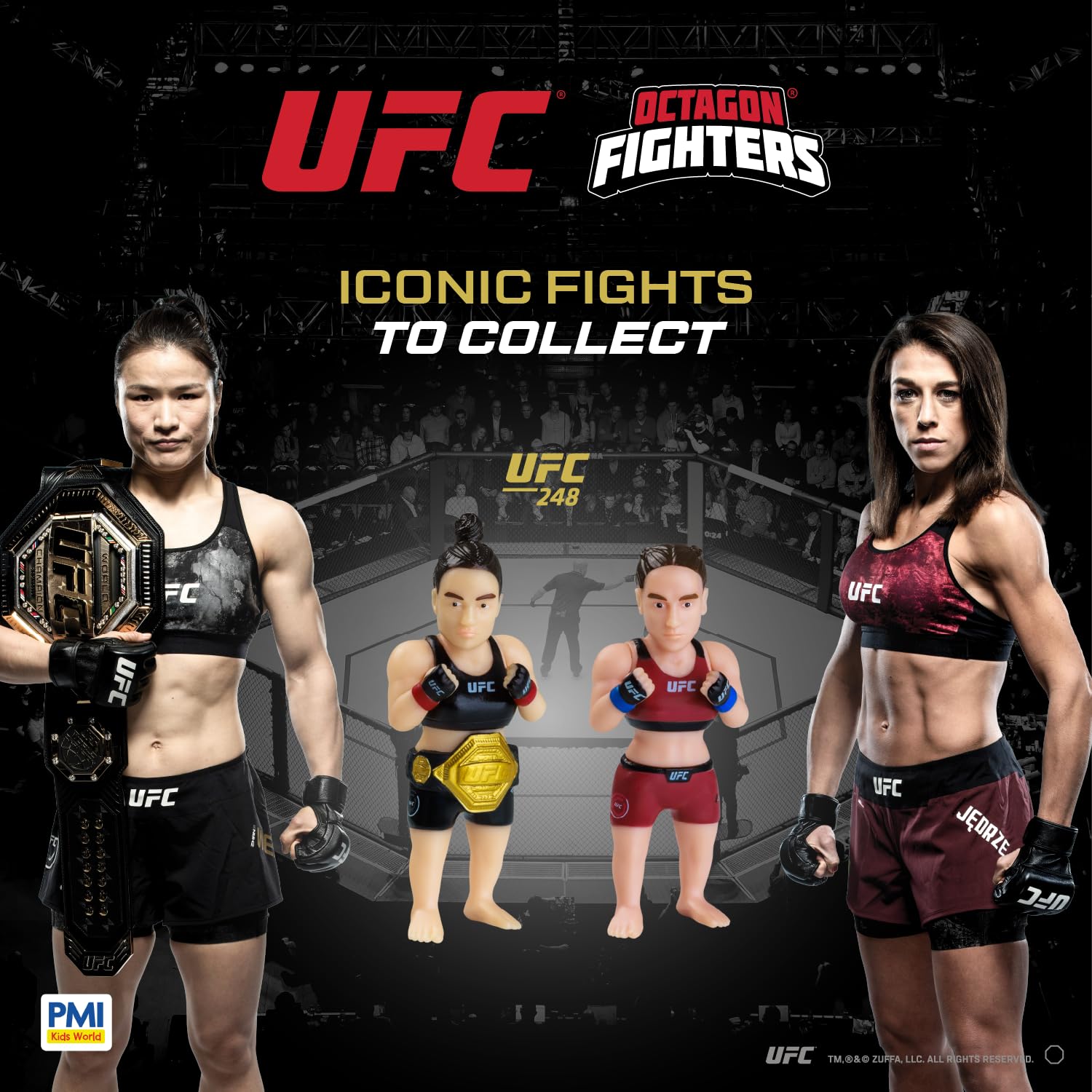 PMI UFC figures Prochazka with bold color pops for eye-catching display