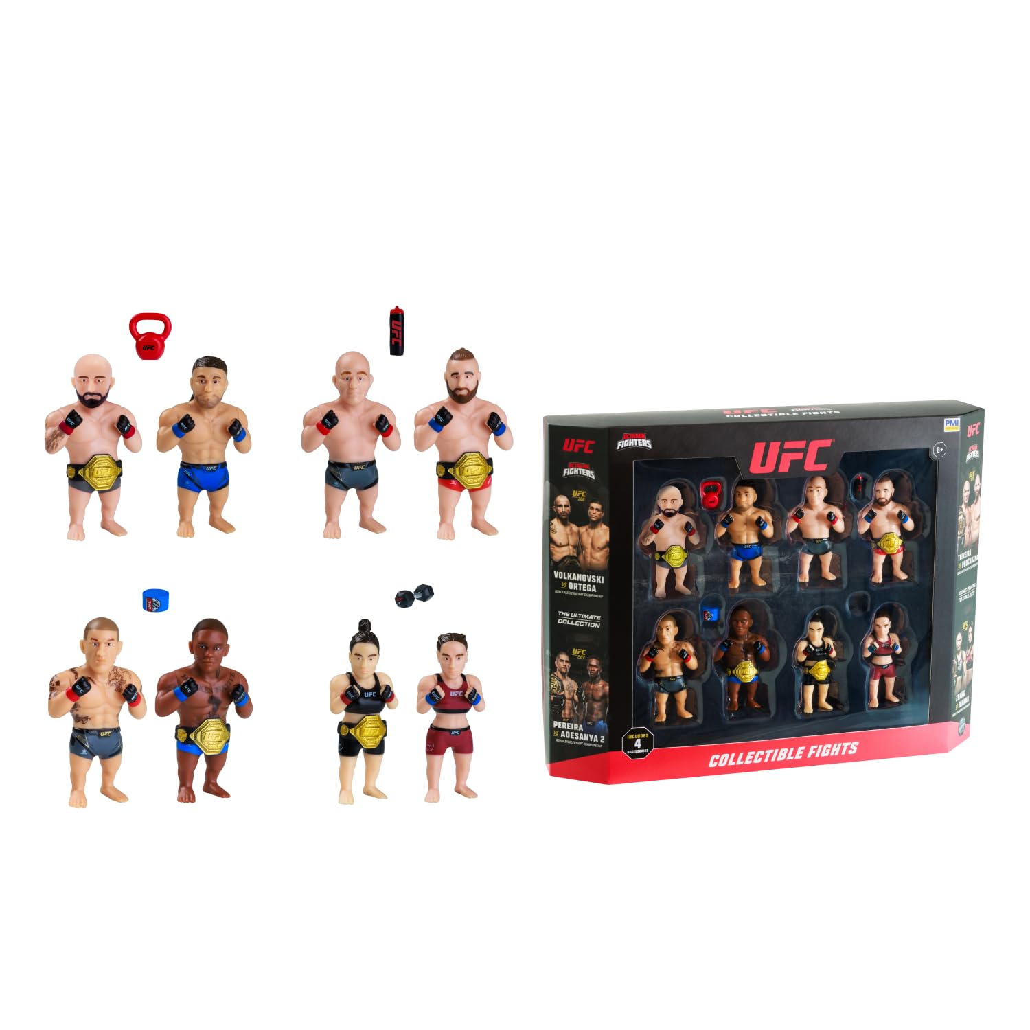 PMI UFC figures Volkanovski showcase dynamic poses for display and collection