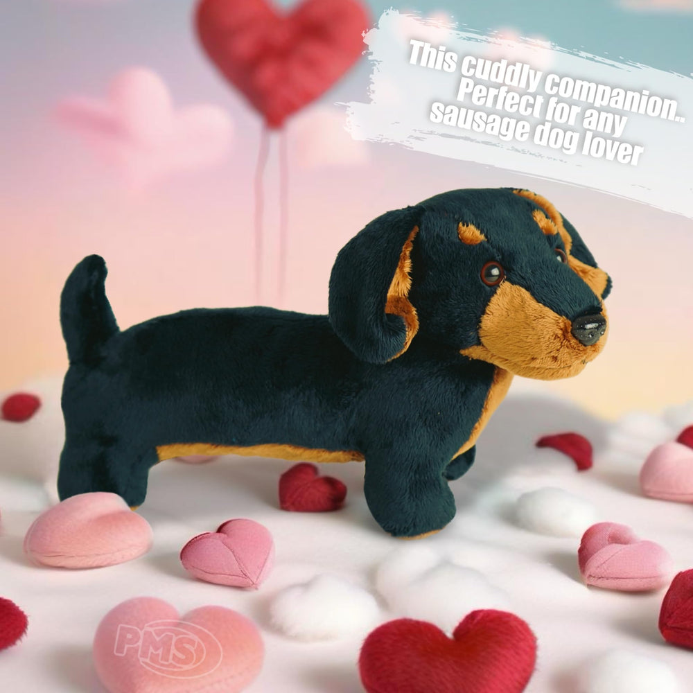 PMS Dachshund plush decorative accent for bedrooms.