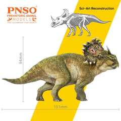PNSO Sinoceratops 40 A-Qi side profile showing accurate anatomy for learning.