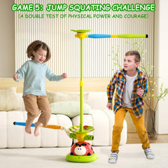 Pobaiyi 5 in 1 jump toy colorful ladybird design for kids.
