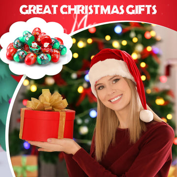 Poen Christmas Eggs can be hung as decorations