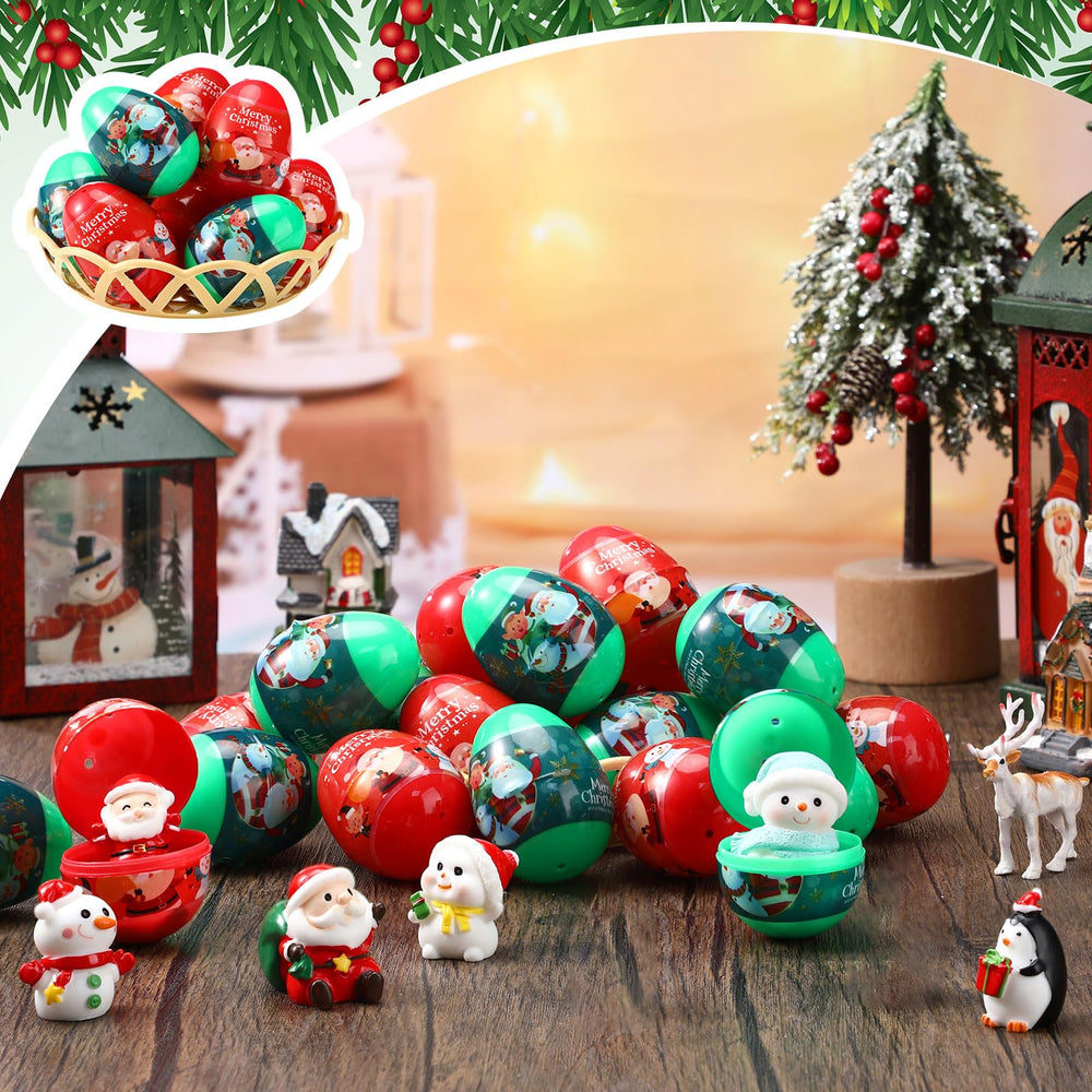 Poen Christmas Eggs durable plastic construction for holiday use