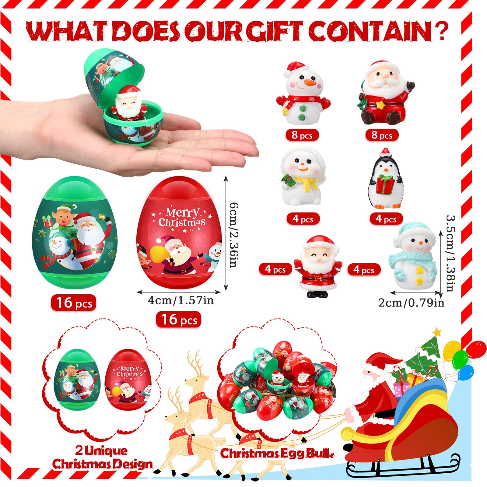 Poen Christmas Eggs inside reveal six surprise figure styles
