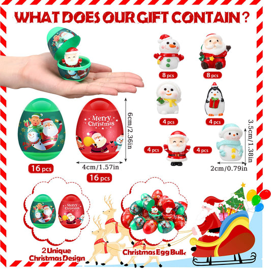 Poen Christmas Eggs inside reveal six surprise figure styles