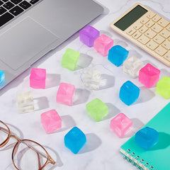 Poen cube stress balls are perfect party favors with bright visuals.