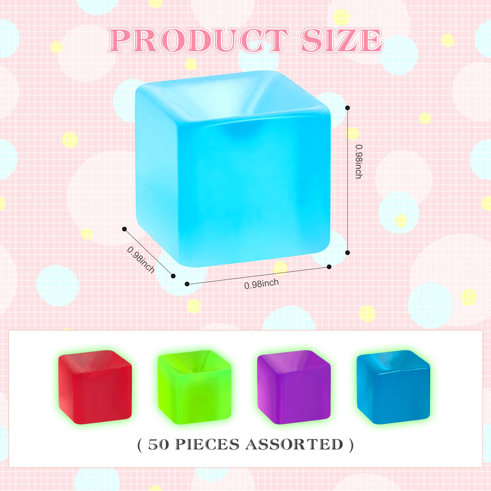 Poen multicolor fidget cubes support on-the-go relaxation and concentration.