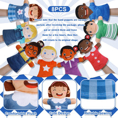 Poen hand puppets ideal as gifts or party decorations for creative learning.