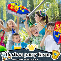 Poen medieval props with vibrant colors for decorations and events.