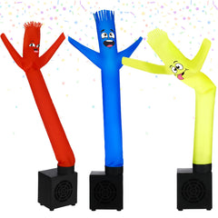Poen mini inflatable tube man white desktop dancer for lively desk fun.