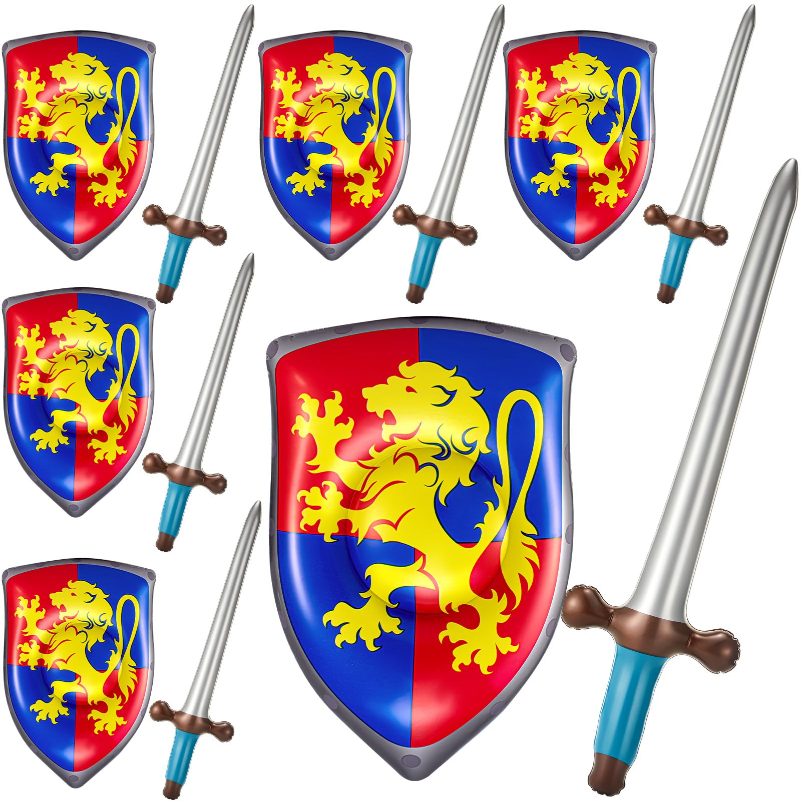 Poen inflatable sword for safe, imaginative knight play at parties.