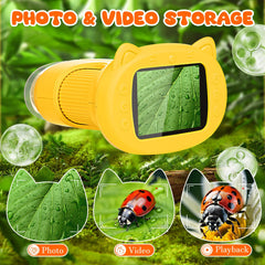 Pofaueo microscope durable ABS shell supports long-lasting play