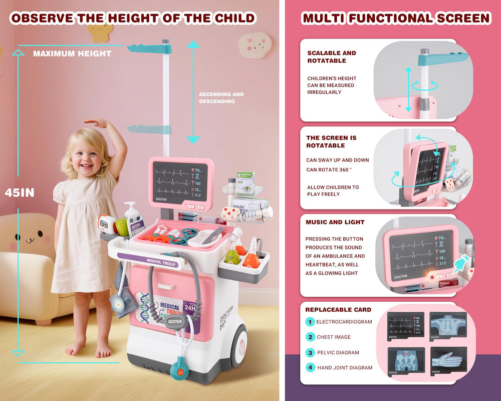 POFJOEQ pink doctor costume enhances imaginative role-playing and dressing fun