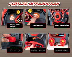 POFJOEQ engine toy with rotating stand enhances authentic repair feel