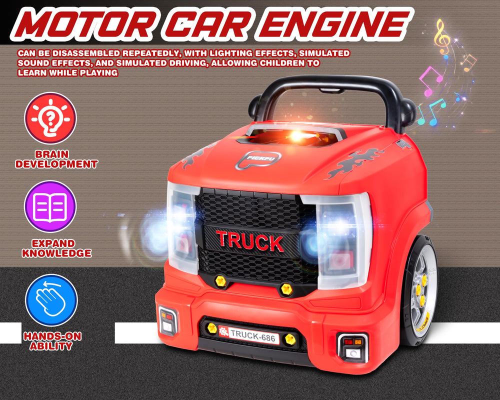 POFJOEQ engine toy lights and sounds spark engaging pretend mechanic sessions