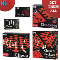 Point Games HI-Q Checkers two-player set supports screen-free family bonding