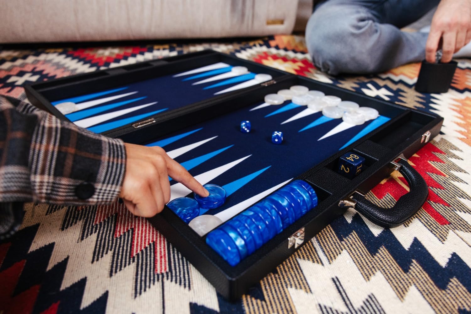 Pointworks board with rolled edges and chrome clasps.