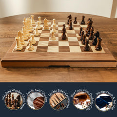 Pointworks large weighted chess pieces offer stable, satisfying play